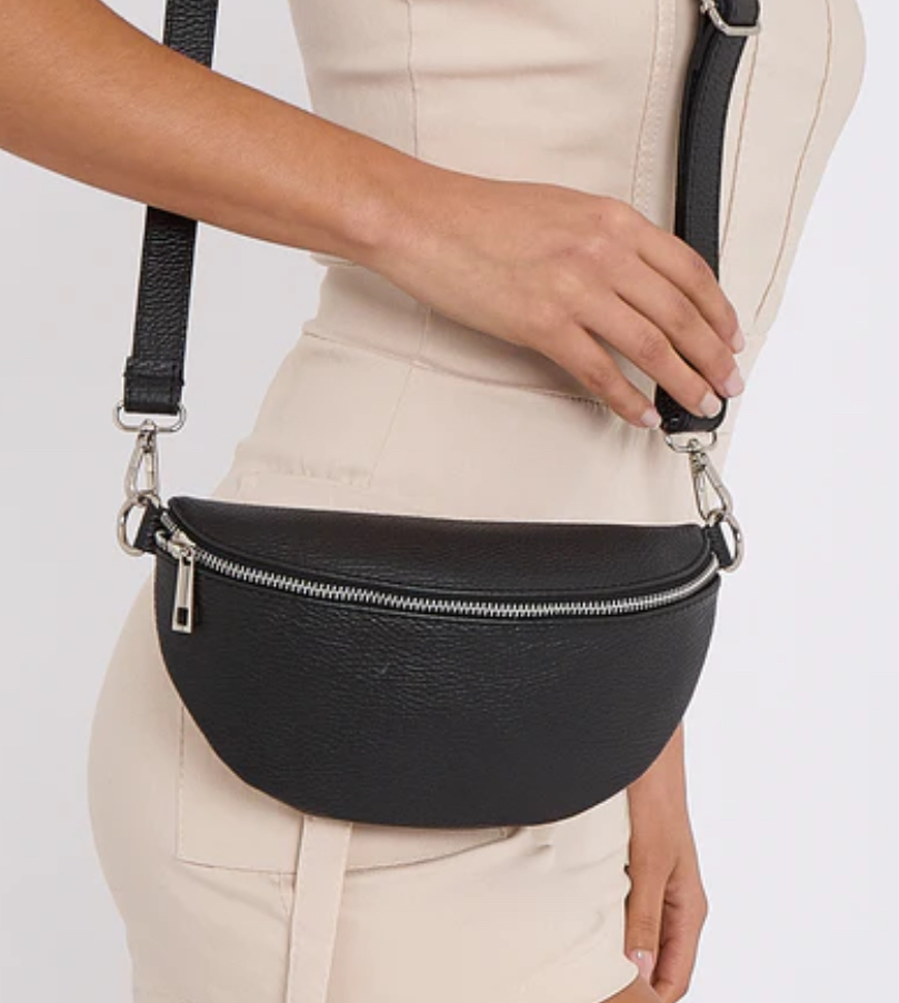 Waist bag womens leather sale